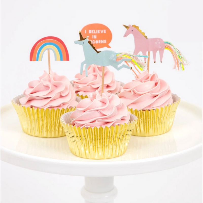 Cupcake-Set "I Believe in Unicorns"