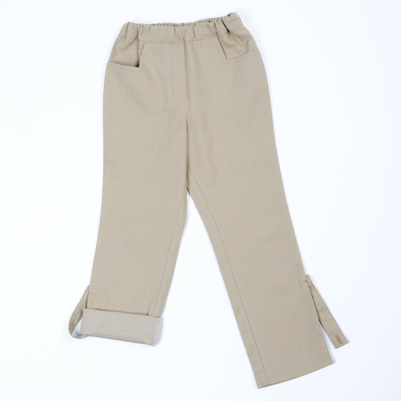 Paua Kids | Die Mitwachsende Unisex Kinderhose | Beige