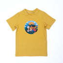 Paua Kids | Unisex Kurzarm-Shirt "Umwelt" | Baumwolle | Gelb