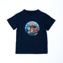 Paua Kids | Unisex Kurzarm-Shirt "Umwelt" | Baumwolle & Lyocell | Navy