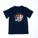 Paua Kids | Unisex Kurzarm-Shirt "Schule" | Bio-Bauwolle | Marine