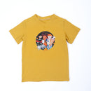 Paua Kids | Unisex Kurzarm-Shirt "Schule" | Bio-Bauwolle | Gelb