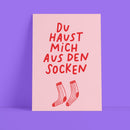 Suesswarenladenfrau Postkarte DIN A6