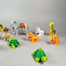 LEGO Bundle Duplo Set von 11 Zootiere Figuren mit Pflegerin