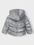 name it | Pufferjacke | Silber