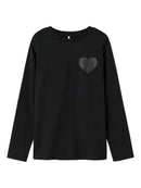 name it | T-Shirt Langarm | Schwarz
