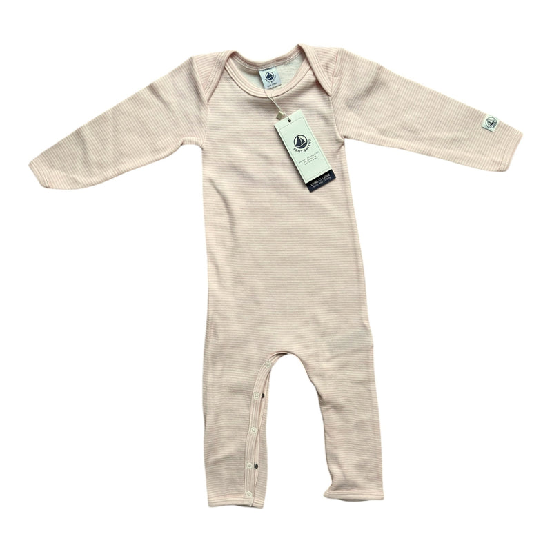 Baby Strampler blush Stripe (80/86)