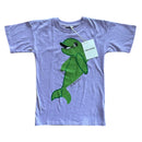 NEU Organic T-Shirt Kleid Green Dolphin (104/110)