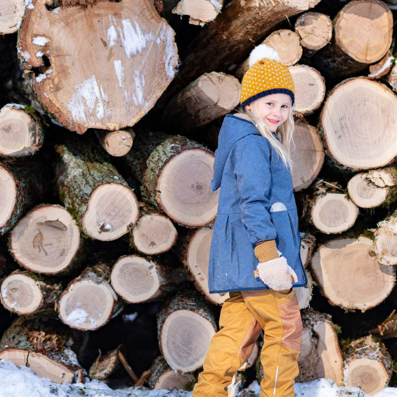 NUPUJUSSI TEDDY Fäustlinge aus Teddyfleece mit wasserfestem Besatz an der Innenseite neu XS