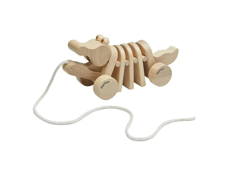 pull-along toy crocodile