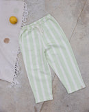 Nuaa B-WARE Loose Pants Matcha Striped