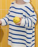 Nuaa B-WARE Strick Longsleeve Ocean Blue Stripes