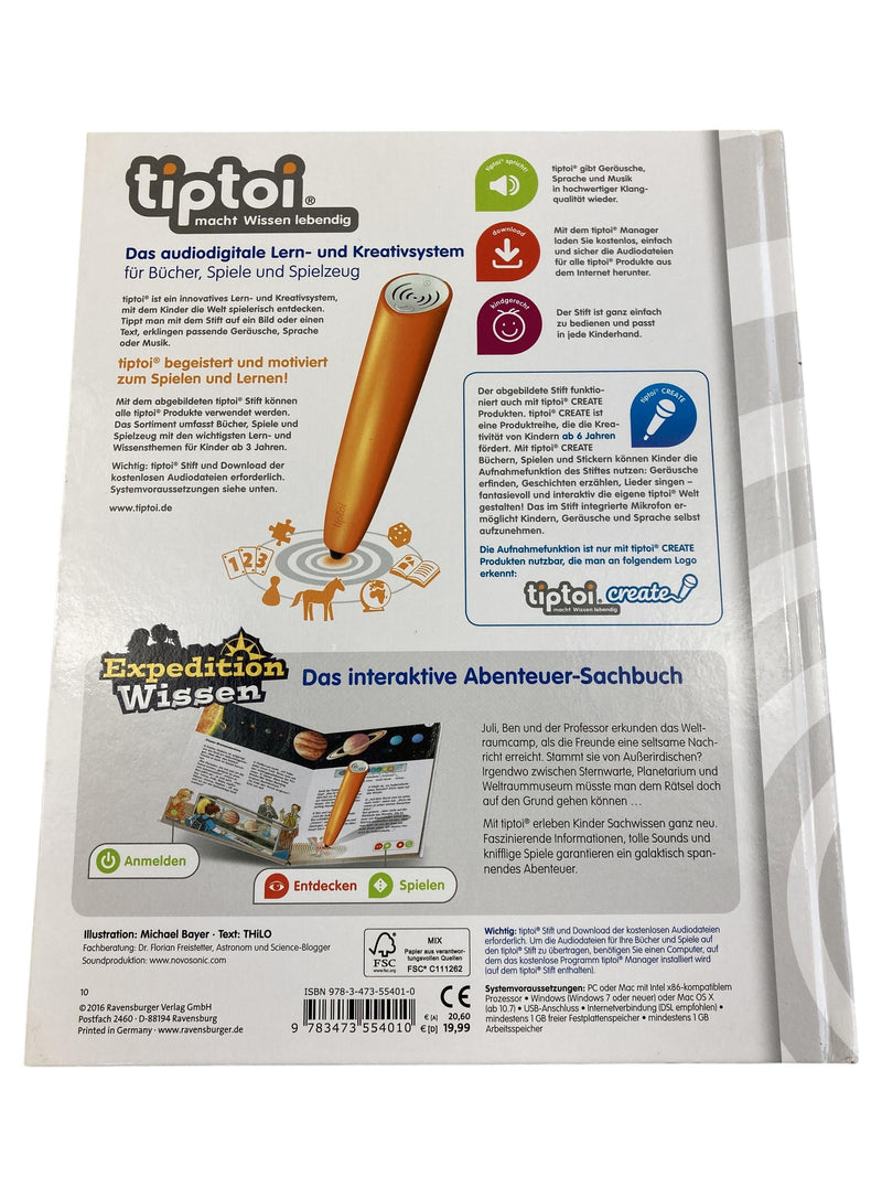 Ravensburger Tiptoi Weltraum Expedition Wissen