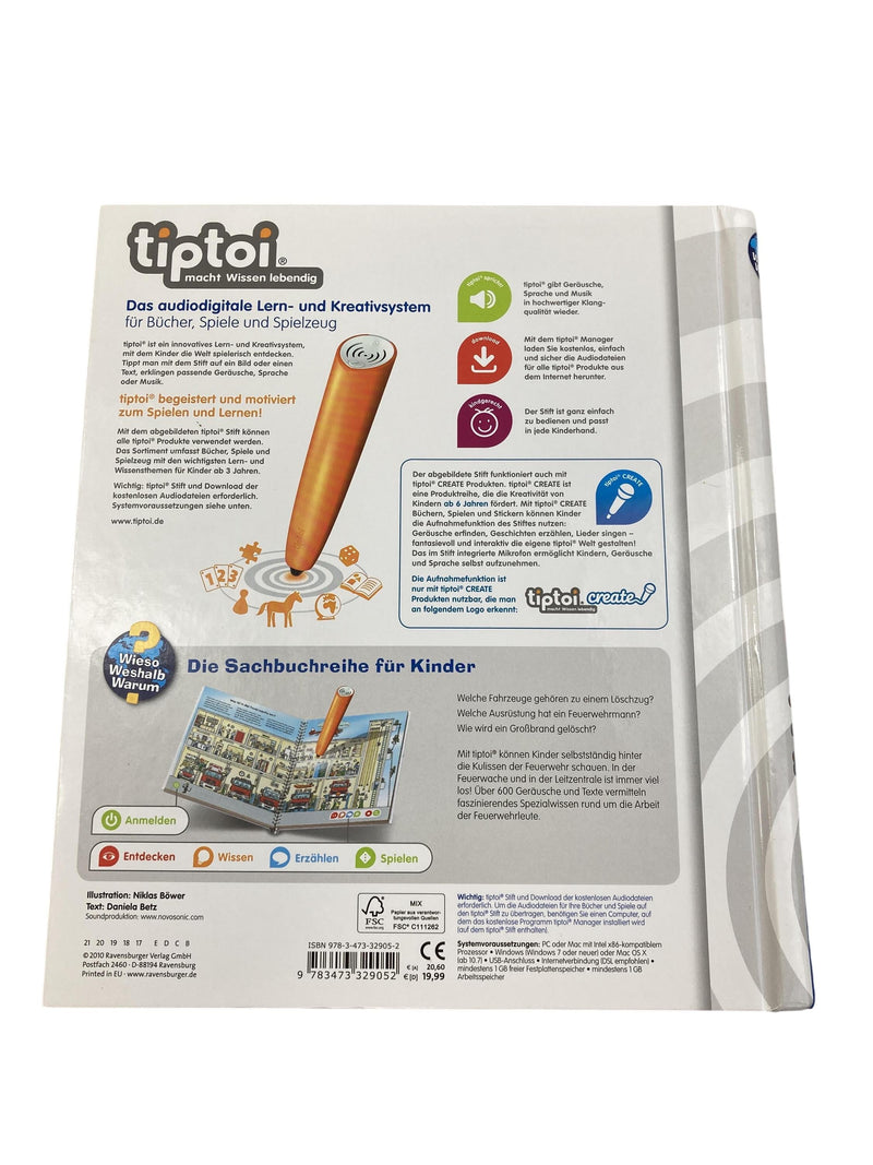 Ravensburger Tiptoi Unterwegs mit der Feuerwehr