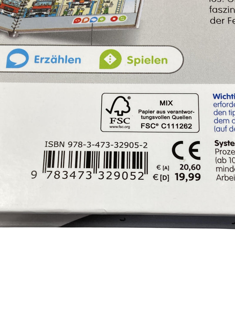 Ravensburger Tiptoi Unterwegs mit der Feuerwehr