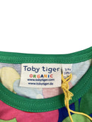 Toby Tiger Bio-Baumwoll Kinder Shirt kurzarm mit Blumen und Früchte-Druck 104 | 4yrs