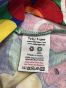 Toby Tiger Bio-Baumwoll Kinder Shirt kurzarm mit Blumen und Früchte-Druck 104 | 4yrs