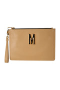 Moschino Clutch Portmonaie One Size Beige