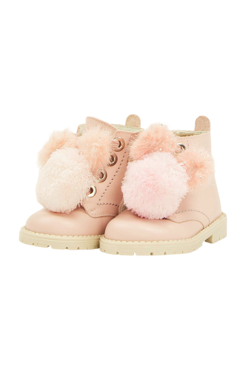 Andanines Mädchen Stiefel PomPoms Kinder