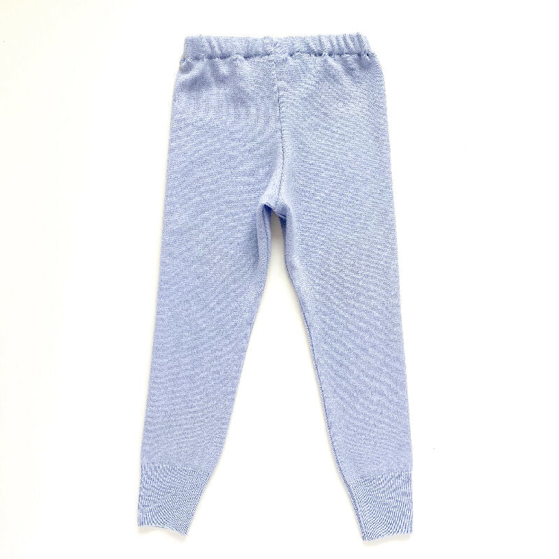 kronjuwel Wollehose / Leggings Größe 98 hellblau Upcycling