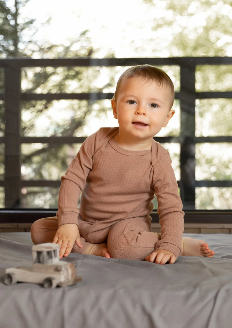 Organic by Feldman | Play-Suit Langarm | Ochre