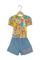 Moschino Set T-Shirt Shorts Bär