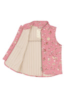 petit piao | Weste | Dusty Rose Strawberry AOP