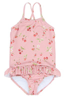 petit piao | Badeanzug | Misty Rose Strawberry AOP