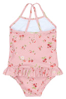 petit piao | Badeanzug | Misty Rose Strawberry AOP
