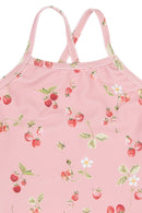 petit piao | Badeanzug | Misty Rose Strawberry AOP