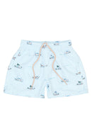 petit piao | Badehose | Illusion Blue Boat AOP