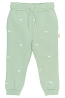 petit piao | Jogginghose | Frosty Green Butterfly EMB