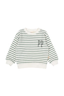 petit piao | Sweatshirt | Off white/green