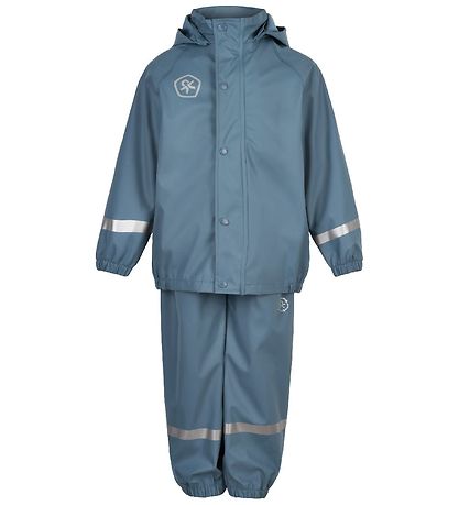 Rainwear with straps 86, 92 &amp; 98