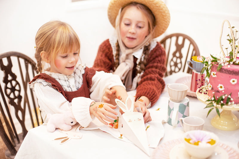 PARTYDECO – GESCHENKSCHACHTELN "KANINCHEN" (6ER-SET)