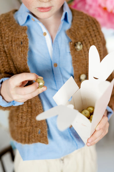 PARTYDECO – GESCHENKSCHACHTELN "KANINCHEN" (6ER-SET)