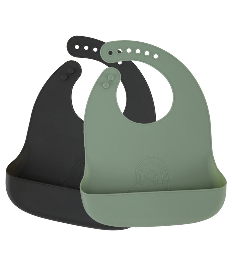 BY LILLE VILDE – SILIKONLÄTZCHEN FÜR KLEINKINDER "RAINBOW SAGE & FOREST" (2ER-SET)