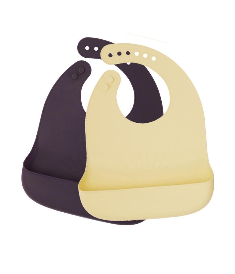 BY LILLE VILDE – SILIKONLÄTZCHEN "VANILLA & PLUM" FÜR KLEINKINDER (2ER-SET)