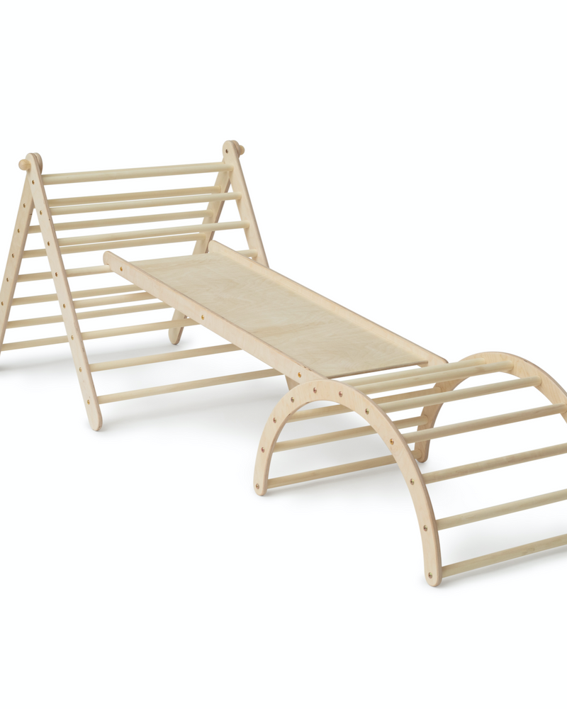 Kletterling "Pandaling" Set (aus Kletterdreieck, Rutsche und Kletterbogen)