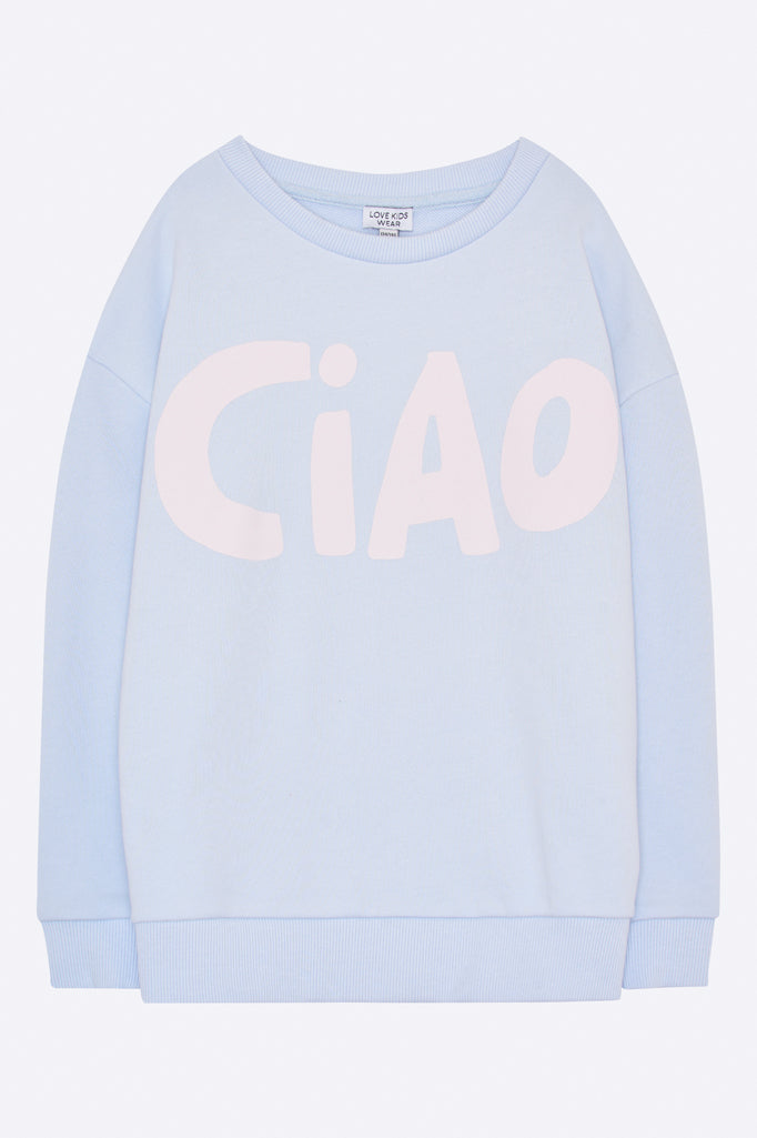 Paula Sweater in sky blue for children