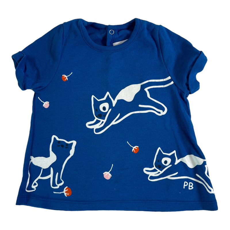 T-Shirt Kitty blau (80)