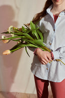 Petra Bluse in hellblau für Kinder