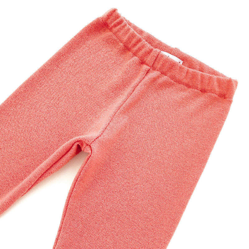 kronjuwel Leggings Schmale Hose 92/98 lachsrosa 100% Merinowolle Upcycling