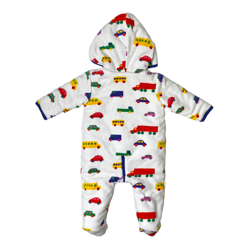 Marimekko warm hooded jumpsuit, cars | 68cm