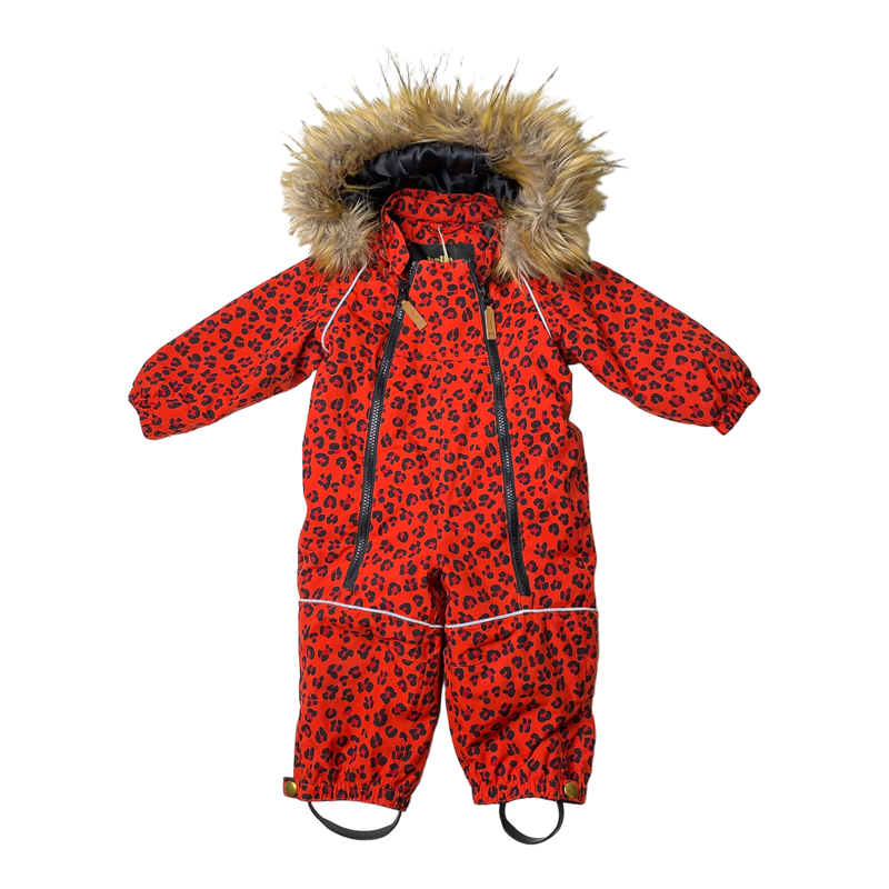 Mini Rodini kebnekaise winter overall, leopard | 74cm