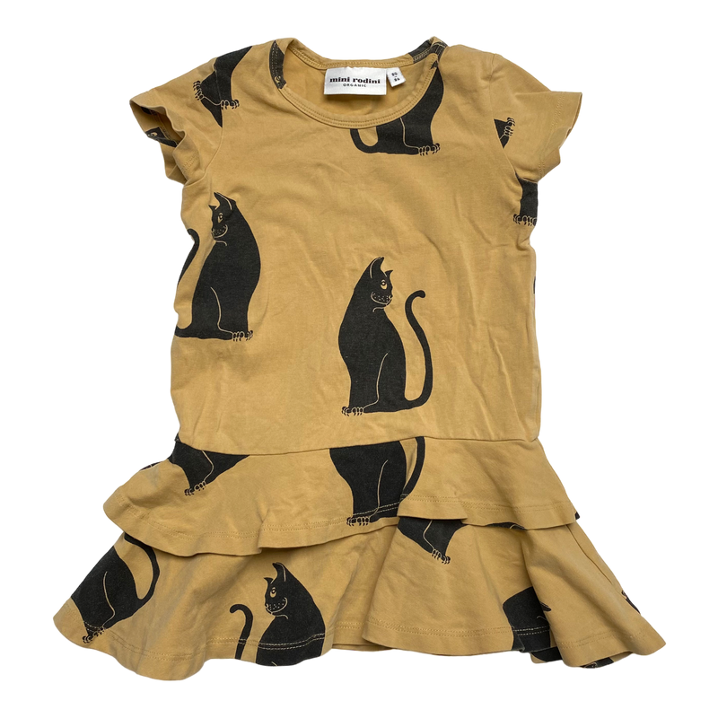 Mini Rodini dress, cats | 80/86cm