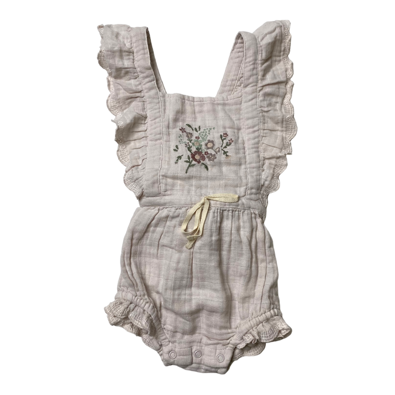 Jamie Kay muslin romper, misty rose | 2y