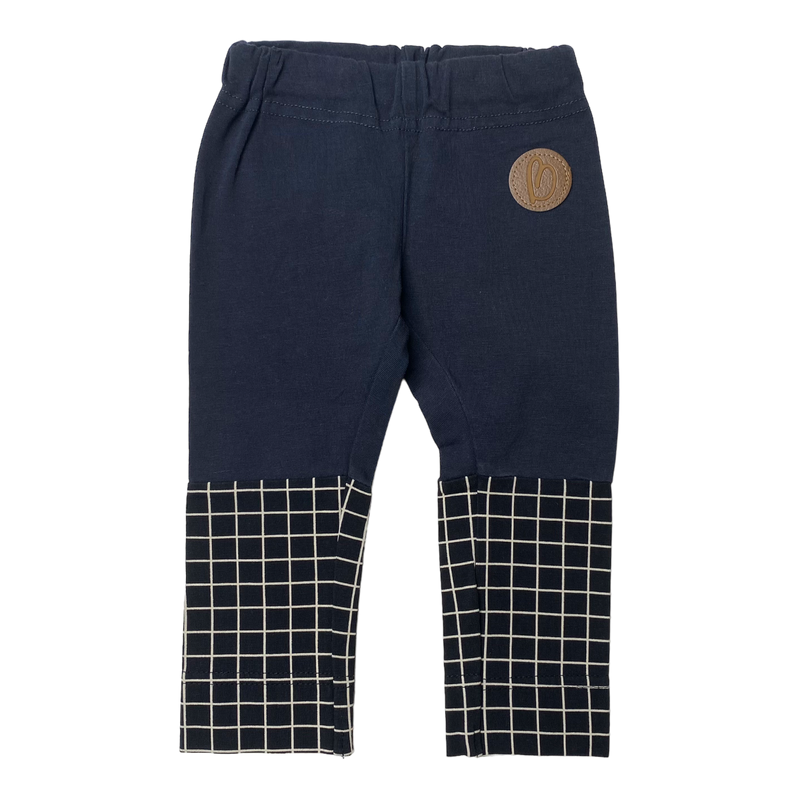 Blaa leggings, midnight blue/grid | 50/56cm