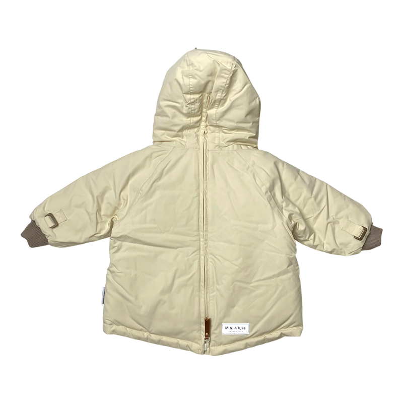 Mini A Ture baby wen winter anorak, angora cream | 74cm