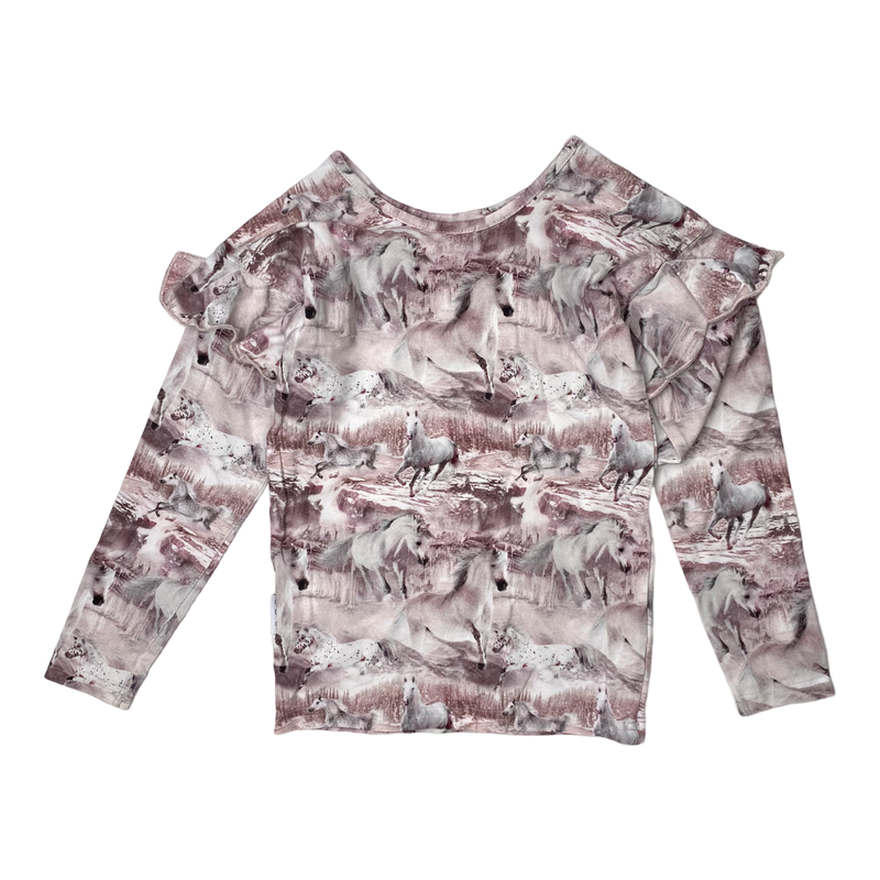 Gugguu frill shirt, wild horses | 110cm